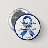 1月国家人身売買認識度月 缶バッジ (正面&裏面)