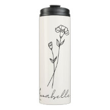 1月誕生フラワー名前をカスタムするアイボリー