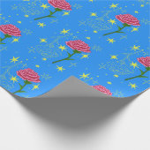 1月誕生フラワー(カーネーション包装紙) ラッピングペーパー (角)