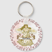 1月誕生日エンジェルキーチェーン キーホルダー (正面)