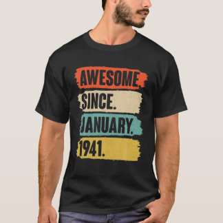 1月誕生日ギフトヴィンテージ素晴らし – ジャヌ以来 Tシャツ