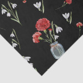 1月誕生月フラワーカーネーションスノードロップ 薄葉紙 (詳細)