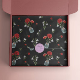 1月誕生月フラワーカーネーションスノードロップ 薄葉紙