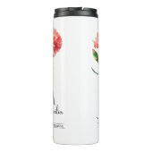 1月誕生月フラワーカーネーション タンブラー (裏面)