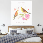 1月誕生月花誕生日ギフト キャンバスプリント (インサイチュ (寝室))