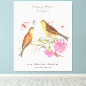 1月誕生月花誕生日ギフト キャンバスプリント (インサイチュ (ウッドフロア))