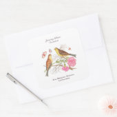 1月誕生月花誕生日ギフト スクエアシール (封筒)