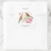 1月誕生月花誕生日ギフト スクエアシール (バッグ)