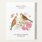 1月誕生月花誕生日ギフト プランナー手帳 (裏面)