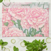 1月誕生花菊 キッチンタオル (折り畳み)