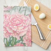 1月誕生花菊 キッチンタオル (四つ折り)