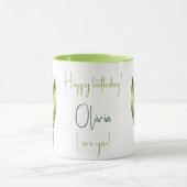 1月誕生花贈答白雪垂 マグカップ (中央)