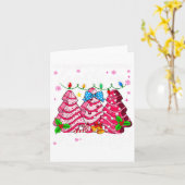 1月離れXまでクリスマスライトが点灯する カード (黄色い花)