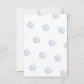 1月1日の誕生日ベアブルーバルーン サンキューカード (裏面)