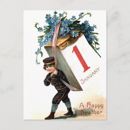 1月1日は来 ポストカード (正面)