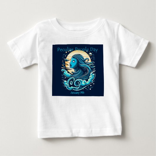 1月10日 – 奇妙な人の日 ベビーTシャツ (正面)