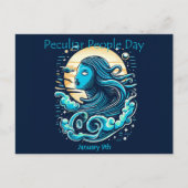 1月10日 – 奇妙な人の日 ポストカード (正面)