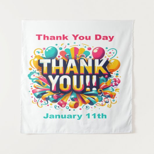 1月11日 – お礼の日 タペストリー (正面)
