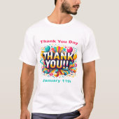 1月11日 – お礼の日 Tシャツ (正面)