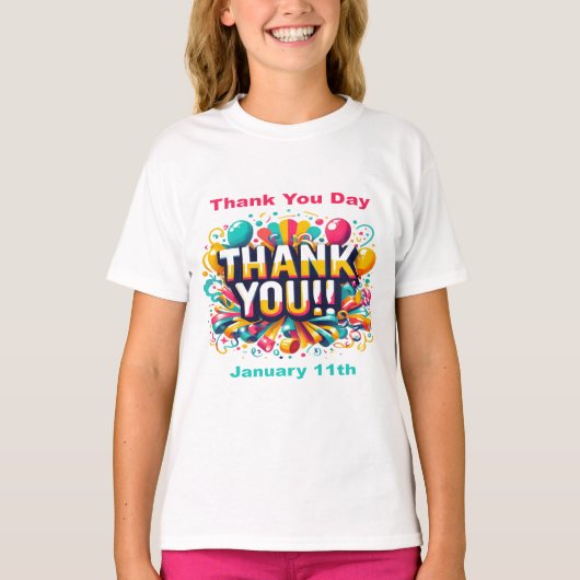 1月11日 – お礼の日 Tシャツ (正面)