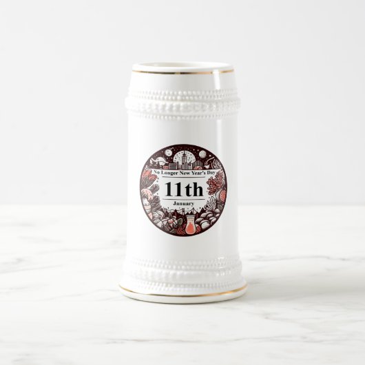 1月11日~元旦の廃止 ビールジョッキ (中央)