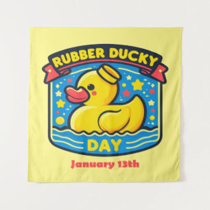1月13日 – ゴムダッキー(アヒルちゃん)日 タペストリー