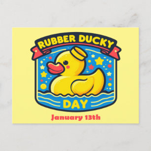 1月13日 – ゴムダッキー(アヒルちゃん)日 ポストカード