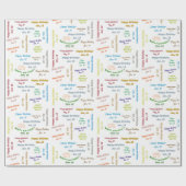 1月18日誕生日ギフト包装紙 ラッピングペーパー (フラット)