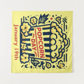 1月19日 – ポップコーンデー タペストリー (正面(横))