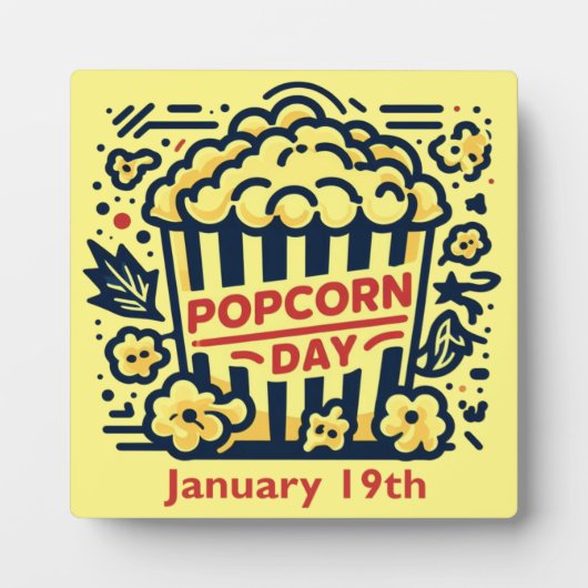 1月19日 – ポップコーンデー フォトプラーク (正面)