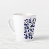 1月19日 – 火の日を醸造 カフェラテマグ (左アングル)