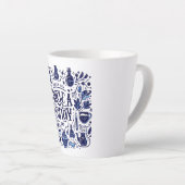 1月19日 – 火の日を醸造 カフェラテマグ (右アングル)