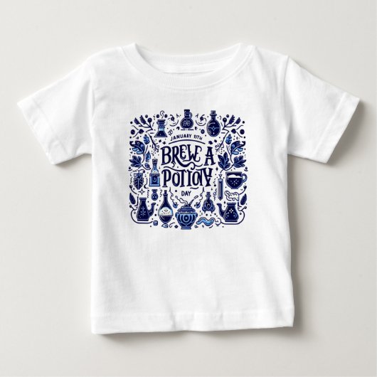 1月19日 – 火の日を醸造 ベビーTシャツ (正面)
