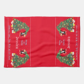 1月2日クリスマスを過ぎおもしろいる キッチンタオル (横)