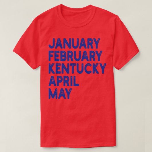 1月2日ケンタッキー4月5月Tシャツ1 Tシャツ (デザイン正面)