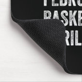 1月2日バスケットボール4月おもしろいバスケットボールT マウスパッド (コーナー)