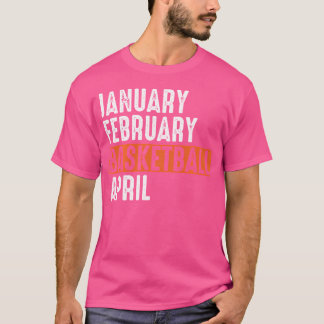 1月2日バスケットボール4月アパおもしろいレルVi Tシャツ