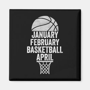 1月2日バスケットボール4月3月カレッジバ マグネット