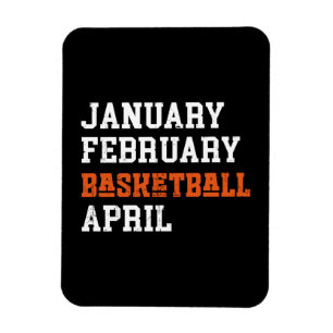 1月2日バスケットボール4月 マグネット
