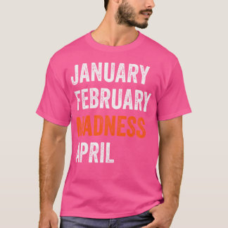 1月2月マッドネスエイプリルヴィンテージおもしろいバスク Tシャツ