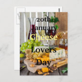 1月20日チーズラバーズデー ポストカード (正面/裏面)