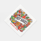 1月22日 – ホットソースの日 スタンダードランチョンナプキン (角)