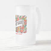 1月22日 – ホットソースの日 フロストグラスビールジョッキ (正面右)