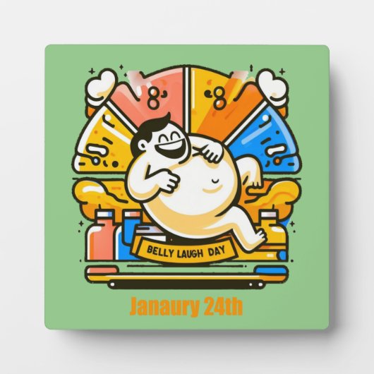 1月24日 – Belly Laugh Day フォトプラーク (正面)