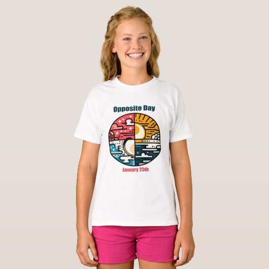 1月25日 – 反対日 Tシャツ (正面フル)