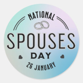 1月26日国民の配偶者日 ラウンドシール