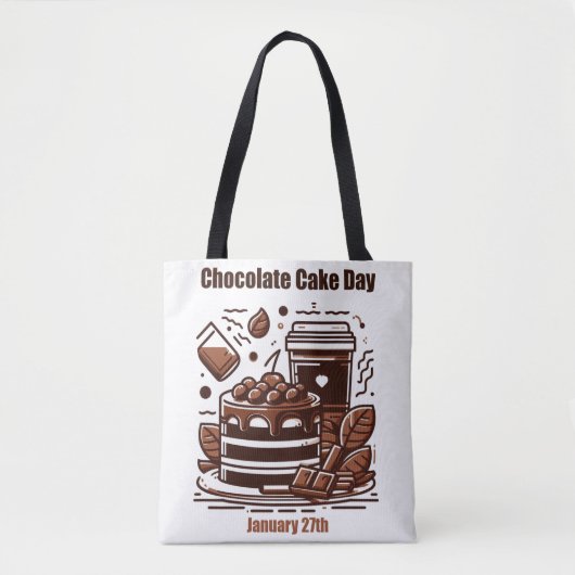 1月27日 – チョコレートケーキ トートバッグ (正面)