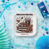 1月27日 – チョコレートケーキ ペーパープレート (パーティー)