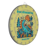 1月30日 – 恐竜の日を描く ダーツボード (正面左)