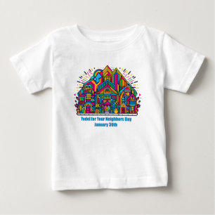 1月30日 – Yodel for Your Neighbor Day ベビーTシャツ